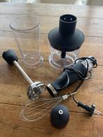 Staafmixer Princess 221220/ 800W zwart /RVS set 4 in één, Minder dan 1 liter, Ophalen of Verzenden, Nieuw, 3 snelheden of meer