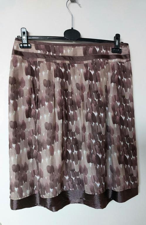 Luisa Cerano, erg mooie rok, maat 42, Kleding | Dames, Rokken, Zo goed als nieuw, Maat 42/44 (L), Bruin, Onder de knie, Ophalen of Verzenden