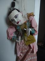 marionet pop, hoofd en voeten en handen van hout, vintage, Verzamelen, Poppen, Ophalen, Gebruikt, Pop