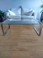 Salontafel, Huis en Inrichting, Ophalen, Gebruikt, 100 tot 150 cm, Glas