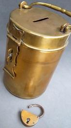 Om 1850-1900 Collectebus Collecte Bus Spaarpot Kerk Kapel, Ophalen of Verzenden, Koper