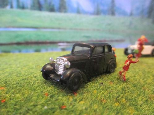 1937 DKW F 7 Limousine Brekina zwart versie zonder bumpers, Hobby en Vrije tijd, Modelauto's | 1:87, Zo goed als nieuw, Bus of Vrachtwagen
