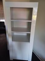 Witte hoogglans vitrinekast, eettafel en salontafel, Huis en Inrichting, Tafels | Eettafels, Ophalen, Overige materialen, 50 tot 100 cm