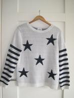 Warme wintertrui. LBC. Mt M. Wit/zwart met sterren., Maat 38/40 (M), Wit, LBC, Ophalen of Verzenden