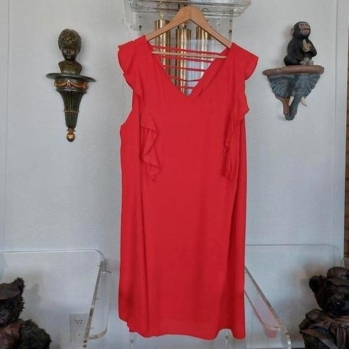 Jurk van MSMODE.  Maat 50, Kleding | Dames, Grote Maten, Zo goed als nieuw, Jurk, Rood, Verzenden