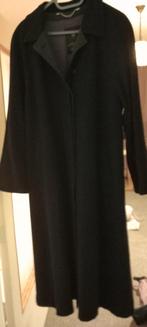 Elegante lange wollen damesjas, Zwart, Maat 42/44 (L), Ophalen of Verzenden, Onbekend