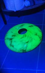 Uranium Glas Plafondlamp, Huis en Inrichting, Rond, Ophalen of Verzenden, Zo goed als nieuw, Uranium glas