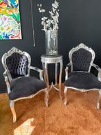 Mooie set nieuw bekleedt. Tafel met marmeren blad, Ophalen