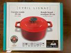 Gietijzeren Cyril Lignac pan, NIEUW, 20cm. Rood., Huis en Inrichting, Keuken | Potten en Pannen, Ophalen of Verzenden, Nieuw, Gietijzer