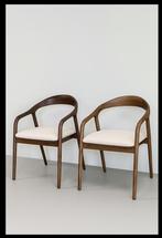 Houten design stoelen japandi, Bruin, Nieuw, Ophalen of Verzenden, Vijf, Zes of meer stoelen