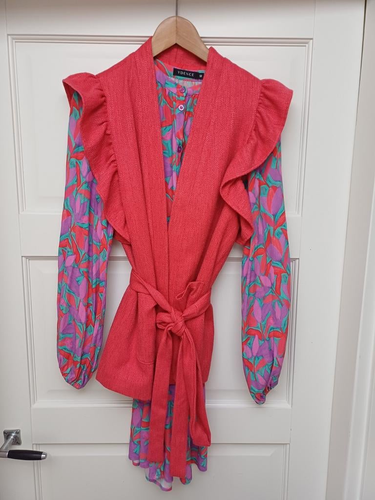 Ydence Jurk + Gilet Set - Maat M/S - Prachtige Staat!, Kleding | Dames, Jurken, Maat 38/40 (M), Overige kleuren, Zo goed als nieuw