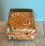 INDONESISCHE  BESCHILDERDE VIERKANTE KRANTJANG(mand), Overige materialen, Gebruikt, Mand, Verzenden