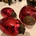 3 Glazen heksenballen 2x9 en 1x12 cm doorsnede, Diversen, Kerst, Ophalen of Verzenden, Gebruikt