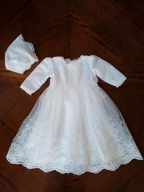 Nette doopjurk voorzien van kant, Kinderen en Baby's, Babykleding | Maat 62, Ophalen of Verzenden, Nieuw, Meisje, Jurkje of Rokje