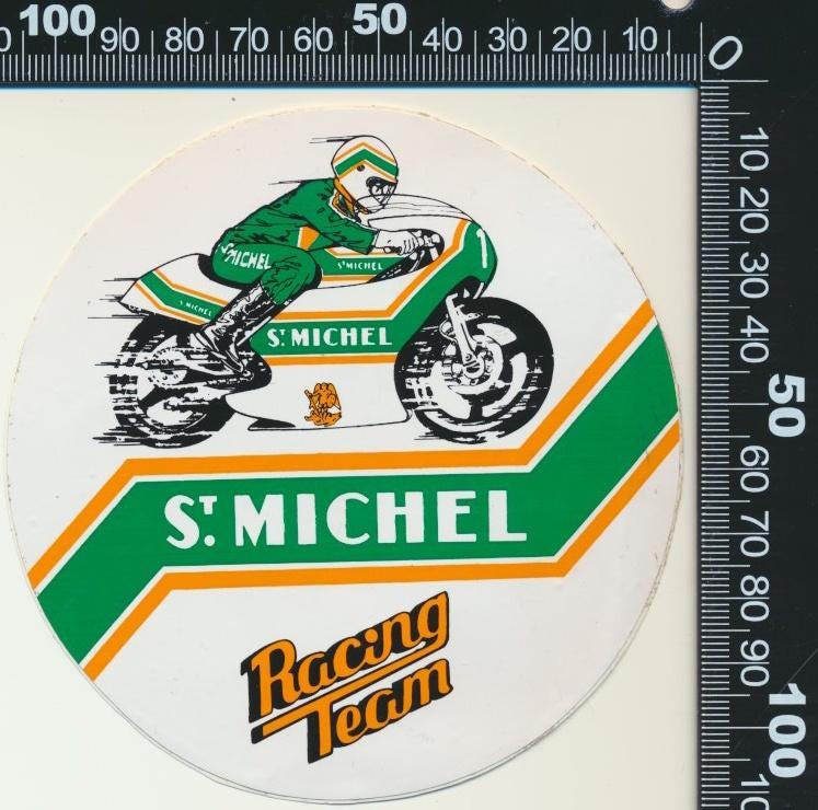 Sticker: St Michel Racing Team (2), Verzamelen, Ophalen of Verzenden, Zo goed als nieuw, Auto of Motor