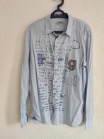 003. Desigual overhemd - Maat XL, Ophalen of Verzenden, Zo goed als nieuw, Blauw, Halswijdte 43/44 (XL)