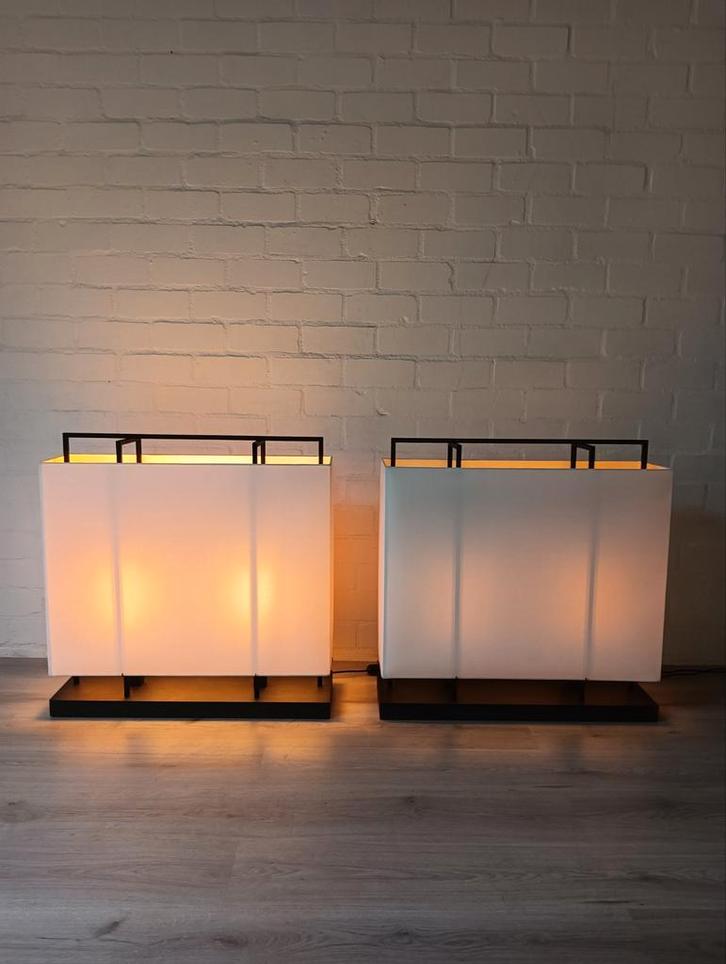 Set van 2 Stijlvolle Lampen. Layer by Adje, Huis en Inrichting, Lampen | Vloerlampen, Zo goed als nieuw, 100 tot 150 cm, Metaal