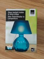 Waxinelichthouder tafellamp, Ophalen, Overige materialen, Blauw, Zo goed als nieuw