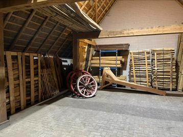 Waslijnpalen douglas hout nostalgisch beschikbaar voor biedingen