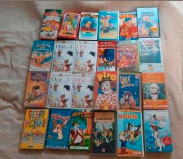 18 videobanden o.a Disney, Platvoet, Peppi kokki, Pipo. beschikbaar voor biedingen