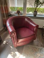 Gratis 2 kuip stoeltjes, Huis en Inrichting, Fauteuils, Ophalen, Minder dan 75 cm, Leer, Zo goed als nieuw