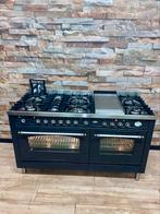 Luxe Boretti 8 pits met dubbele multifunctionele oven 150 cm, Witgoed en Apparatuur, Fornuizen, 60 cm of meer, 5 kookzones of meer