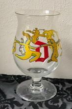 Duvel bierglas met afbeelding 6 gele duivels, Ophalen of Verzenden, Zo goed als nieuw, Glas of Glazen, Duvel