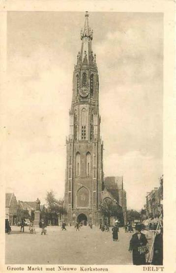 (301-072-027) Delft Groote Markt met Nieuwe Kerkstoren beschikbaar voor biedingen