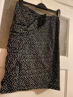 Mooie donker blauwe rok  stoffen  bloem witte polkadots 40, Kleding | Dames, Rokken, Maat 38/40 (M), Blauw, Ophalen of Verzenden
