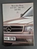 Mercedes 420 500 560 SEC Folder Nederlands 1986, Ophalen of Verzenden, Zo goed als nieuw, Mercedes