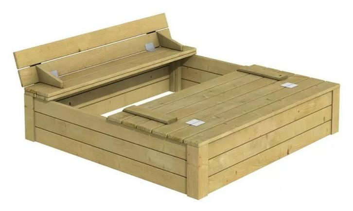 Houten Zandbak Tommy Deluxe XL 150x120, Kinderen en Baby's, Speelgoed | Buiten | Zandbakken, Nieuw, Ophalen of Verzenden