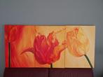 Drieluik tulpen acryl op doek van Beatrix Frederiks, Ophalen of Verzenden