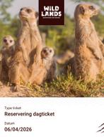 Wildlands tickets  2e Paasdag, Drie personen of meer, Ticket of Toegangskaart