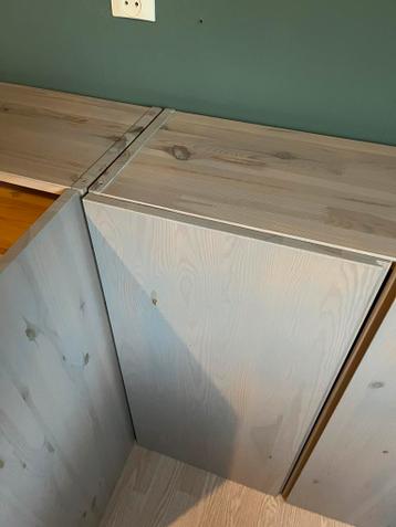 Ikea ivar kasten 2 stuks 80x30x83cm greywash - afbeelding 3