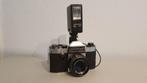 Praktica Nova I + lens, flitser en accessoires - nieuwstaat, Ophalen of Verzenden, Zo goed als nieuw, Spiegelreflex, Overige Merken