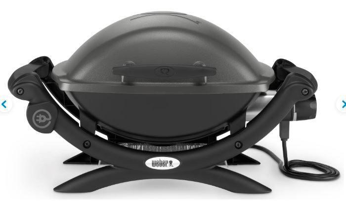 WEBER Elektrische barbecue Q1400 grijs, Tuin en Terras, Elektrische barbecues, Zo goed als nieuw, Ophalen