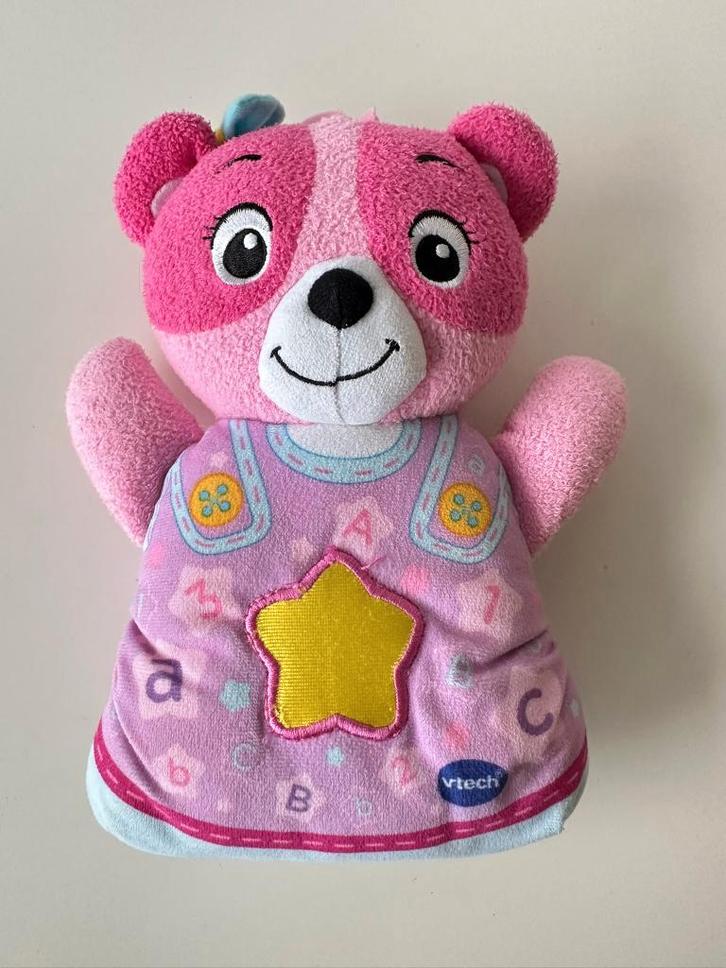 Knuffel baby bedtijd beertje, beer roze / Vtech baby, Kinderen en Baby's, Speelgoed | Vtech, Zo goed als nieuw, 6 maanden tot 2 jaar