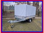 Eduard plateauwagen huif enkelas 750kg | 230x145x130 Nieuw, Nieuw