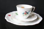 Antiek Walbrzych Kinderservies met vogel en muziekinstrument, Antiek en Kunst, Ophalen of Verzenden