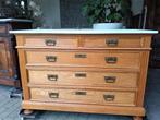 Antieke commode ladenkast baby badkamermeubel vintage marmer, Huis en Inrichting, Kasten | Ladekasten, 100 tot 150 cm, Ophalen of Verzenden