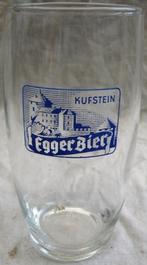 Bierglas, Merk: Egger Bier - Kufstein, 0,3L, 1 stuks, 1970s., Ophalen of Verzenden, Gebruikt, Glas of Glazen, Overige merken