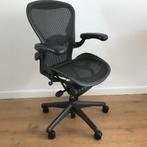 3 full options bureaustoelen Herman Miller Aeron B classic, Ophalen, Gebruikt, Zwart, Nvt