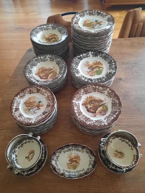 The Royal Worcester Palissy game oud Engels jachtservies, Huis en Inrichting, Keuken | Servies, Zo goed als nieuw, Overige typen