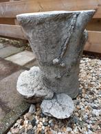 Betonnen Tuinornament - Boomstam met Paddenstoelen, Ophalen, Gebruikt, Overige typen, Onbekend
