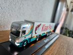 Herpa Scania Klaas Puul met koeloplegger, Hobby en Vrije tijd, Modelauto's | 1:87, Ophalen of Verzenden, Nieuw, Bus of Vrachtwagen