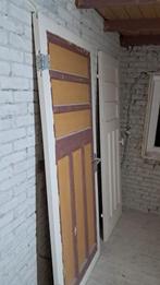 Twee paneeldeuren met beslag, Ophalen, Gebruikt, Binnendeur, 200 tot 215 cm