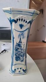 Hand geschilderde Delfs blauwe vaas, Ophalen of Verzenden