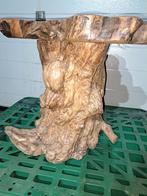 Boomstam tafel tree trunk end table, Huis en Inrichting, Tafels | Sidetables, Teakhout, RoDeKo Volendam, R.kooij65@gmail.com, Gebruikt