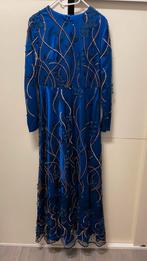 Avondjurk blauw, Kleding | Dames, Gelegenheidskleding, Galajurk, Maat 42/44 (L), Zo goed als nieuw, Verzenden