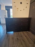 Ikea hemnes ladekast zwartbruin met 8 lades., Ophalen, Gebruikt, 5 laden of meer, Minder dan 100 cm